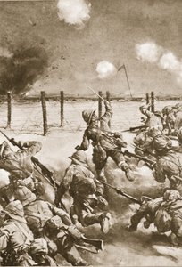 The 2nd Dorsets at Kut-el-Amara, Attacking the Turkish Redoubts by Christopher Clark