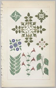 The art of decorative design: with an appendix, giving the hours of the day at which flowers open, published by Day & Son, London, 1862 by Christopher Dresser