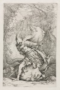 Jason and the Dragon by Christopher Richard Wynne Nevinson
