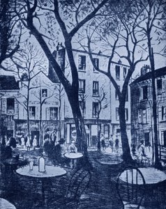Montmartre scene by C. R. W. Nevinson