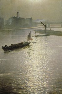 From Waterloo Bridge: Sun Bursting through Fog, c.1924 by Christopher Richard Wynne Nevinson