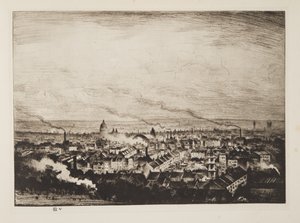 London from Parliament Hill by Christopher Richard Wynne Nevinson