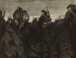 Reliefs at dawn