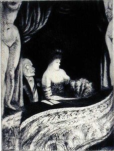 Success (A Box at the Theatre) by Christopher Richard Wynne Nevinson