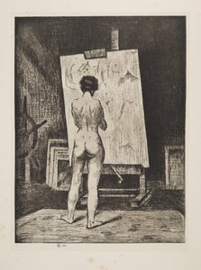 The Connoisseur, pub.1922 by Christopher Richard Wynne Nevinson