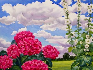 Flowers at the Edge of a Meadow, 2008