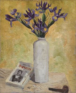 Iris in a Tall Vase by Christopher Wood