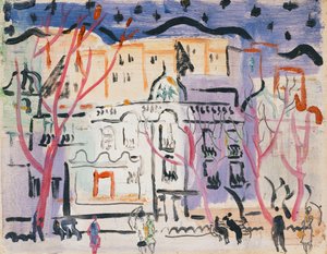Street Scene, South of France by Christopher Wood