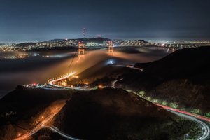 Golden Gate Night Fog