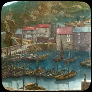Fishing Boats in the Harbour, Polperro, Cornwall, Late 19th or Early 20th Century