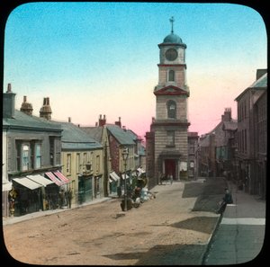 Town Hall and Market Street, Penryn, Cornwall