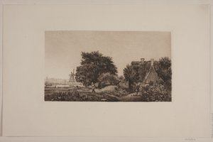 Landscape with Mill by Cilius Johannes Konrad Andersen