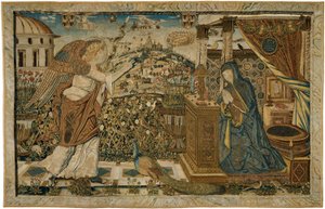 The Annunciation by Circle of Andrea Mantegna
