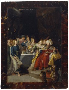 The Feast of Belshazzar by Circle of Frans Francken the Younger