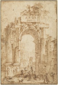Arch of Titus by Circle of Giovanni Paolo Panini