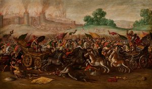 The Burning of Jerusalem by Nebuchadnezzar’s Army by Circle of Juan de la Corte