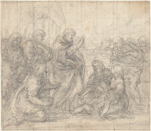 Saint Zenobius Resuscitating a Child by Ciro Ferri