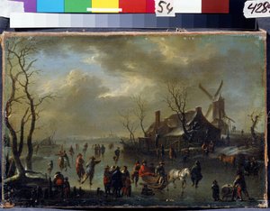 Winter Landscape by Claes  Molenaer