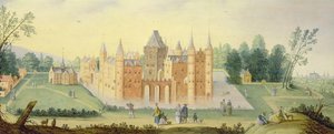 Abbey and Chateau at Egmond by Claes Jacobsz van der Heck