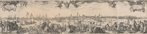 Profile of Amsterdam, Seen from the IJ, Consisting of Two Parts by Claes Jansz. Visscher (II)