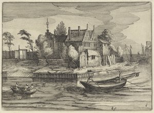 Sloops Near an Estate (Dutch Landscapes, Amaeniores Aliquot Regiunculae)