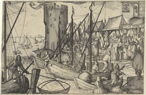 The Fish Market by Claes Jansz. Visscher (II)