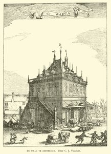Waag (Weighing House) of Amsterdam by Claes Jansz Visscher