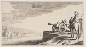 Watch-Tower on a River, from Landscapes (Pleasant Landscapes) by Claes Jansz. Visscher II