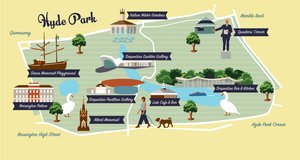 Map of Hyde Park by Claire Huntley