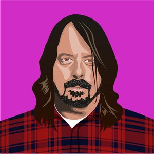Portrait of Dave Grohl by Claire Huntley