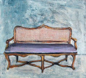 Elegant Purple Settee