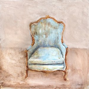 Shabby Chic Blue Chair