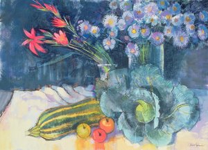 Still Life with Fruit and Flowers
