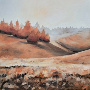Misty Autumn Hills