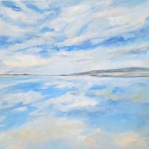 Vast Blue Sky Reflection