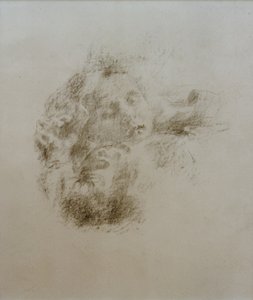 Head of a Sleeping Child by Clara Siewert
