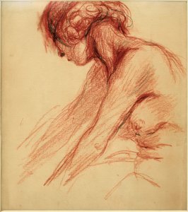 Seated Female Nude with Turned Head