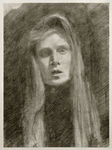 Female Portrait with Headscarf (Self-Portrait)