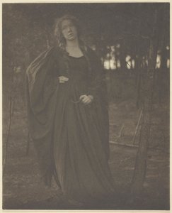 Untitled [woman in the woods], 1901-05