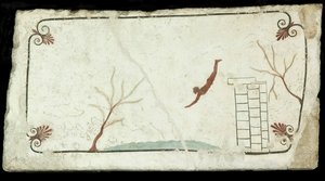 The Diver. Tomb of the Diver Tomba del Tuffatore, ca 470 BC