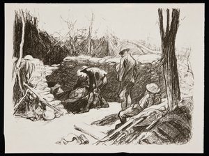 Advanced dressing station in France by Claude Allin Shepperson