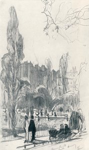 In Kensington Gardens - Stage One, c1920 by Claude Allin Shepperson