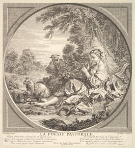 Pastoral Poetry, ca. 1742 by Claude Augustin Duflos