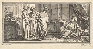 The Hearing of Qadi by Claude Augustin Duflos