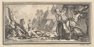 Turkish Soldiers Resting, 1746-47 by Claude Augustin Duflos