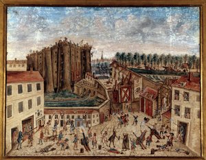 French Revolution: The Capture of the Bastille on July 14 by Claude Cholat