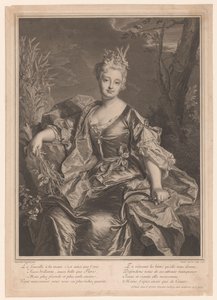 Portrait of Marguerite Henriette de La Briffe Le Bret as Ceres by Claude Drevet