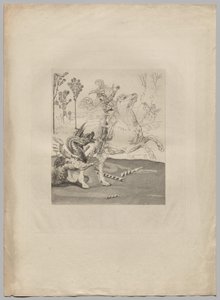 St. George and the Dragon by Claude Ferdinand Gaillard