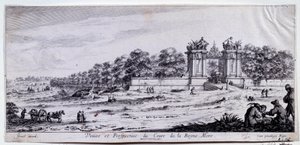 View and perspective of the Cours de la Reine Mere by Claude Goyrand