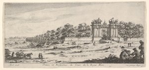 View of the Gate of the Residence of the Queen Mother, ca. 1644 by Claude Goyrand